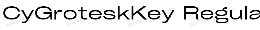 CyGroteskKey Regular字体转换